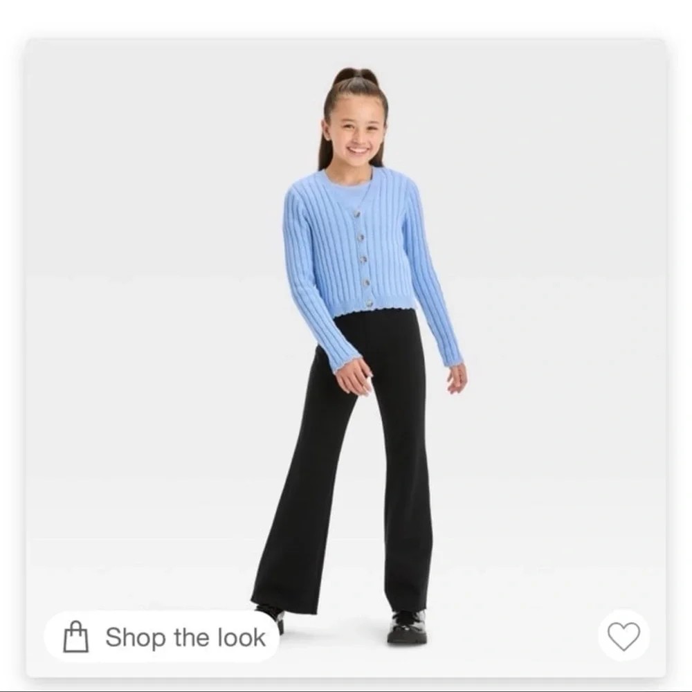 Art Class Cardigan Bundle V-Neck Pointelle Sweater Set Girl XXL (16/18) NW